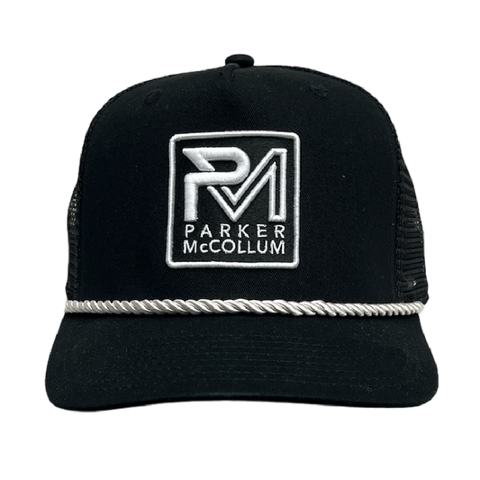 Black Rope Logo Trucker Hat