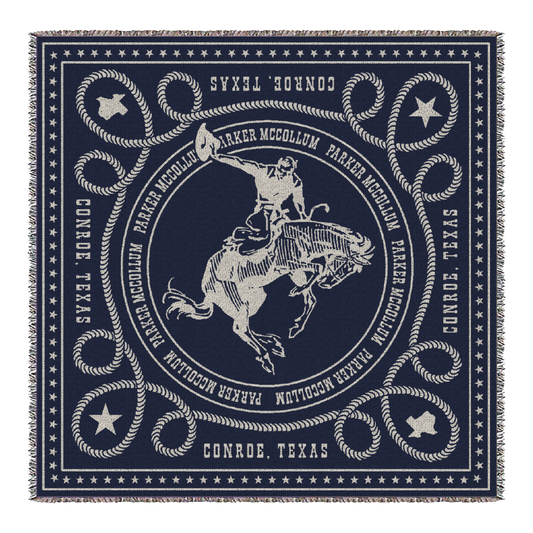 Cowboy Woven Blanket